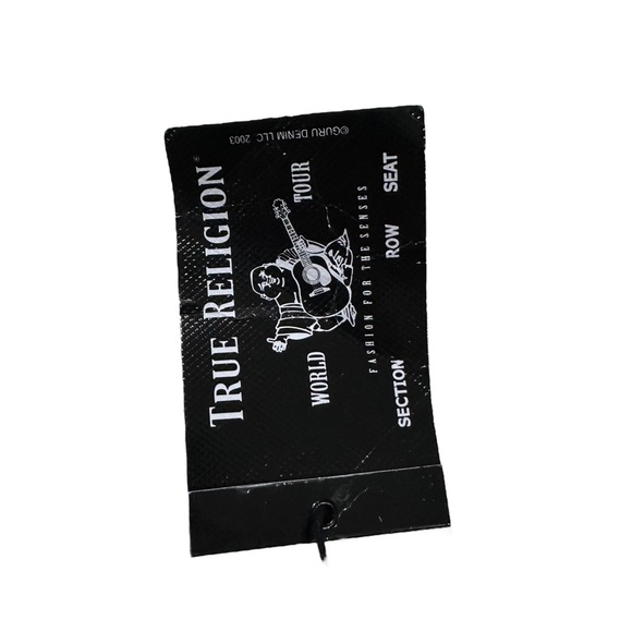 True Religion Buddha World Tour Geno Relaxed Slim Black Wash Jeans Sz 30x32 NWT - Picture 3 of 16